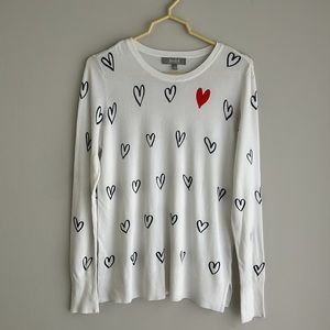 NWOT Marled Reunited Clothing Open Heart Valentine’s Day Sweater